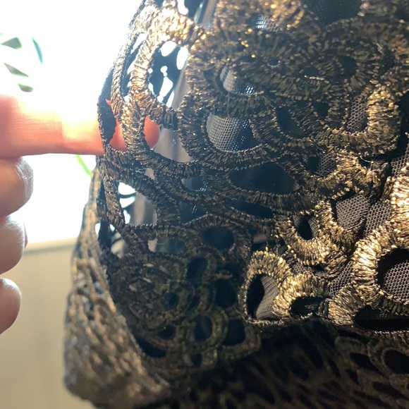 Alberto Makali gold and black “lasercut” blazer - Picture 6 of 6